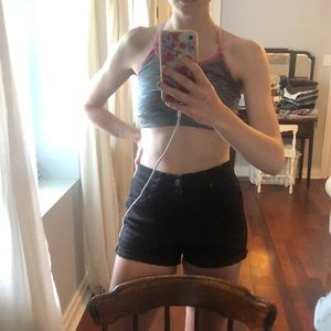 Garage black high waisted shorts size 7